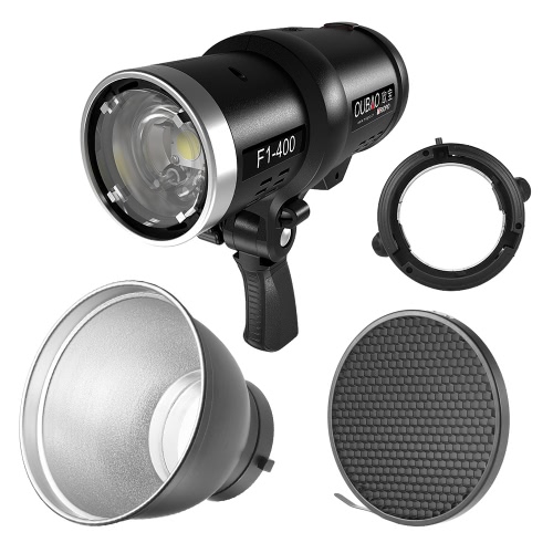 TRIOPO Oubao F1-400 400W 1/8000s High Speed Sync Outdoor Flash Strobe Light 2.4G Wireless Q System Dual TTL(i-TTL and e-TTL) 5600K with 2.4G Wireless Trigger Rechargeable Li-ion Battery Bowens Mount + 7